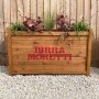 Birra Moretti Wooden Planter with Real Plants