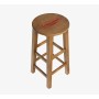 Cruzcampo Wooden Stool