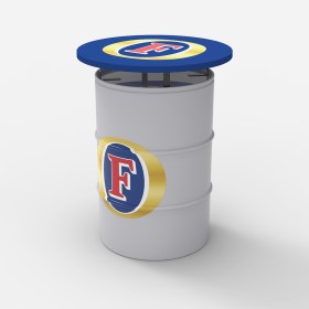 Foster's Oil Drum Table