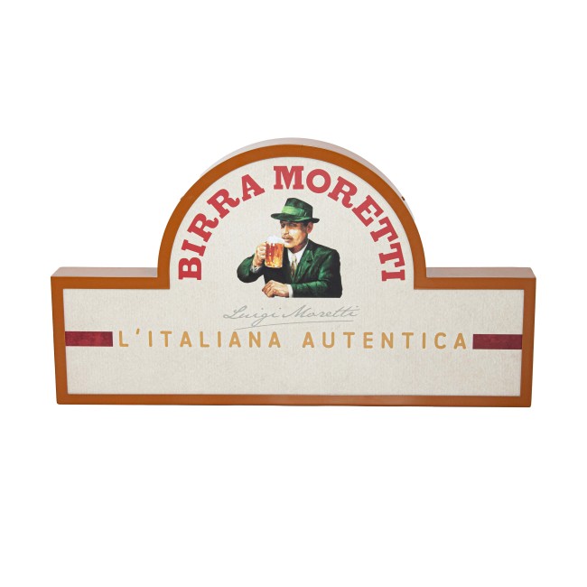 Birra Moretti Backlit Sign