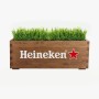 Heineken Wooden Planter without Casters