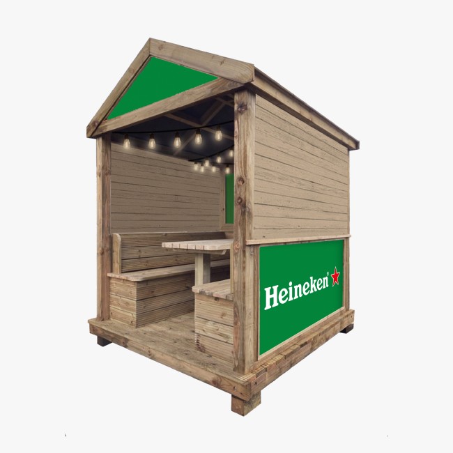 Heineken Wooden Outdoor Pods